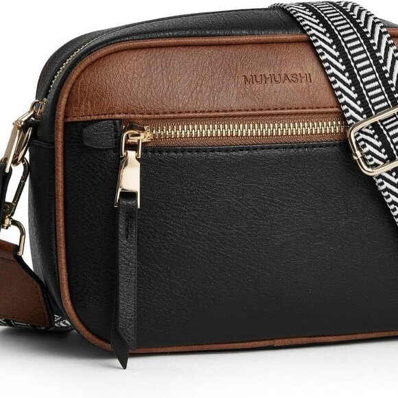 Small Vegan Leather Crossbody Bag with Multiple Pockets for Women - Picture 1 of 7